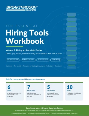 The Essential Hiring Tools Workbook – Volume 2: Hiring an Associate Doctor