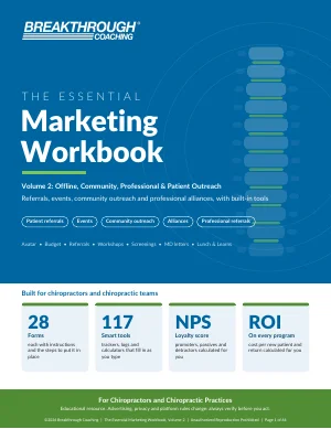 The Essential Marketing Workbook, Volume 2: Offline, Community, Professional & Patient Outreach